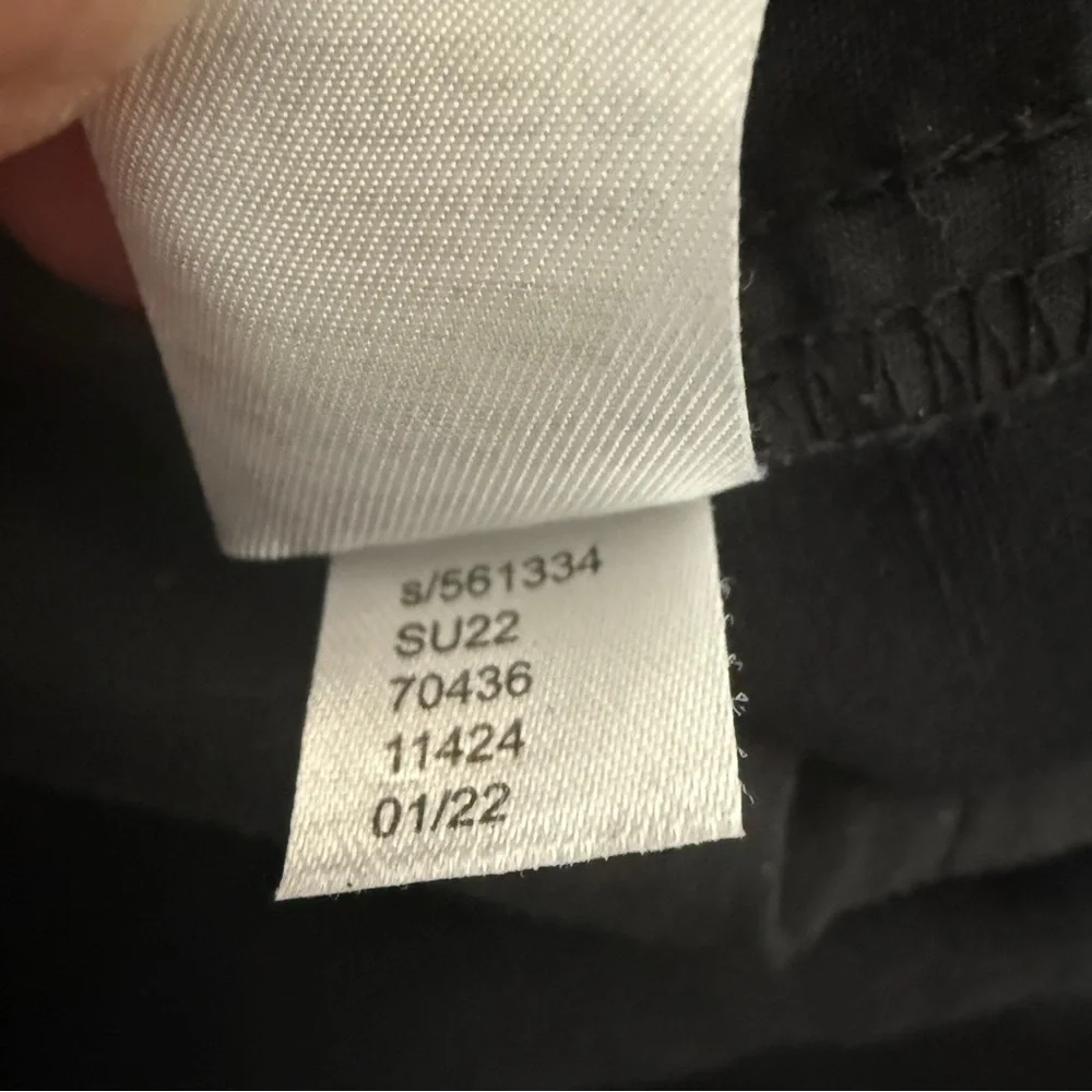 LOFT  Black Linen Blend Mid Rise Wide Leg Pull On Pants Women S - Picture 7 of 7